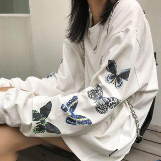 Butterfly Long-sleeve T-shirt / Hood Zip Jacket