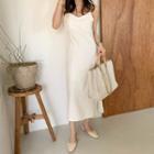 Spaghetti-strap Long Dress Ivory - One Size