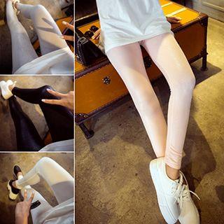 Faux Leather Tapered Pants