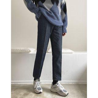 Stitch-trim Straight-leg Jeans