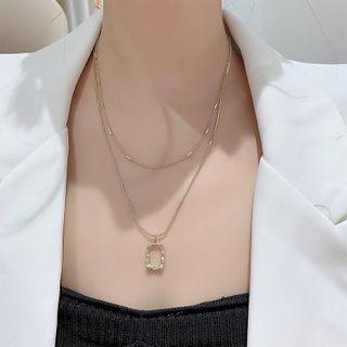 Geometry Layered Necklace