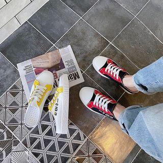 Contrast Trim Sneaker Mules