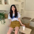 Drawcord-waist Track Shorts