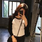 Color-block Long Sleeve Tee