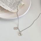 Bear Heart Pendant Sterling Silver Necklace 1pc - Silver - One Size