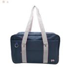 Bow Embroidered Lightweight Carryall Bag Grayish Blue - One Size