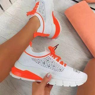 Embellished Knit Sneakers