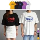 Couple Have A Nice Day Printed Boxy-fit T-shirt