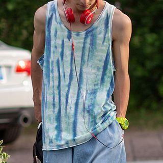 Tie-dye Round-neck Tank Top