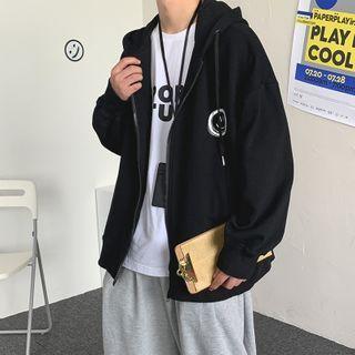 Smiley Face Zipped Hoodie