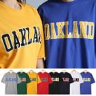 Couple Okland Print Colored T-shirt