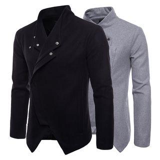 Stand Collar Asymmetric Jacket