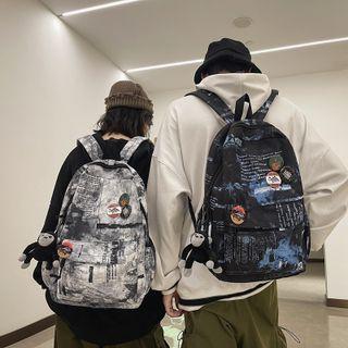 Lettering Backpack / Badge / Bag Charm / Set