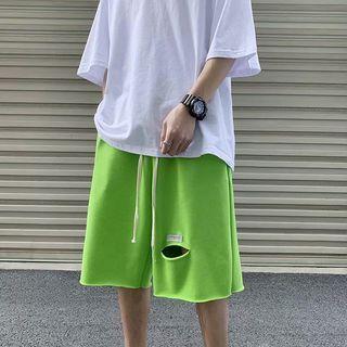 Cut-out Wide Leg Shorts