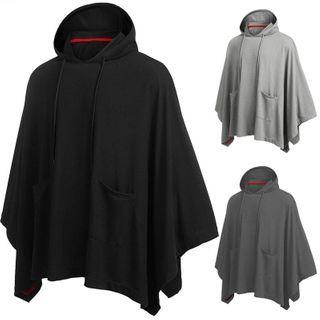Drawstring Hooded Cape