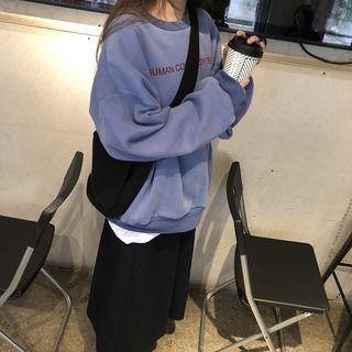 Printed Pullover / A-line Plain Skirt