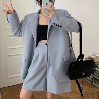 Single Breasted Oversized Blazer