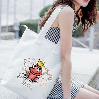 Frog Print Tote Bag