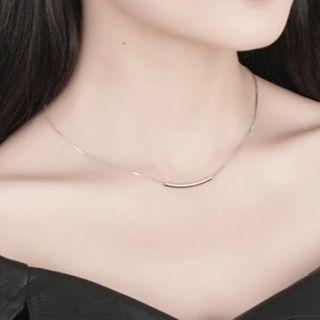 Bar Necklace Silver - One Size