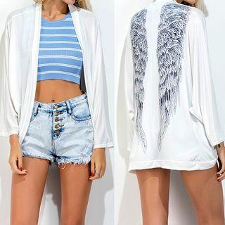 Wings Print Light Coat