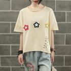 Star Applique Short-sleeve T-shirt