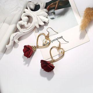 Heart Floral Earring