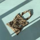 Corduroy Leopard Shopper Bag