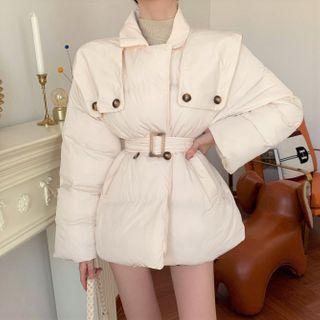 Collared Single-breasted Padded Jacket