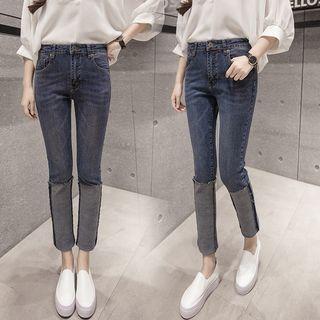 Roll Up Hem Skinny Jeans