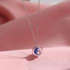 Earth Pendant Sterling Silver Necklace Silver - One Size