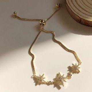 Star Rhinestone Bracelet 1 Pair - Bracelet - One Size