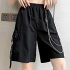 Set: Pocket Detail Shorts + Waist Chain