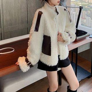 Pu Leather Chenille Jacket