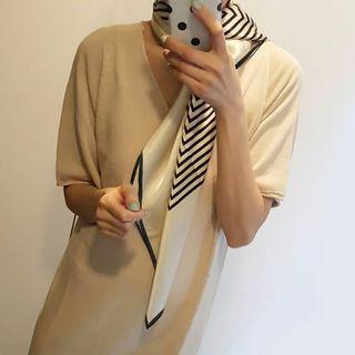 Chevron Satin Scarf
