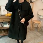 Set: Collared Coat + Crossbody Bag