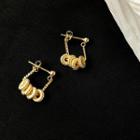 Layered Hoop Drop Earring 1 Pair - Earrings - Ring - Gold - One Size