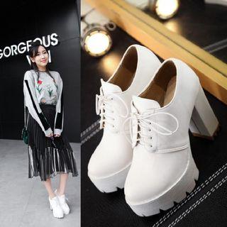 Platform High Heel Lace Ups