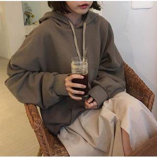 Plain Loose-fit Sweatshirt / Plain Shirt Dress