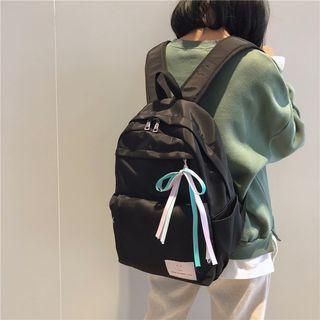 Ribbon-detail Nylon Backpack