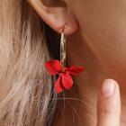 Leaf Non-matching Hoop Earring