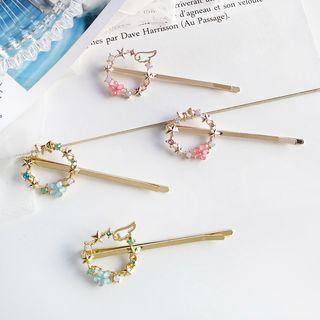Star & Wing / Flower Hoop Hair Pin