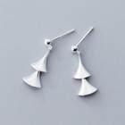 925 Sterling Silver Leaf Dangle Earring As Shown In Figure - One Size