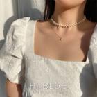 Faux Pearl Layered Choker Necklace As Shown In Figure - One Size
