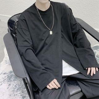 Long Sleeve Split T-shirt