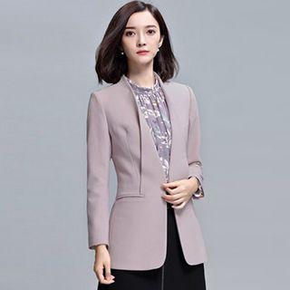 Hook-and-eye Closure Blazer