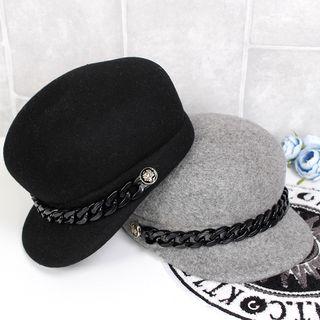 Chain-accent Equestrain Hat