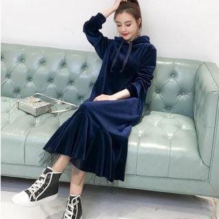 Velvet Hooded Dress