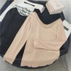 Round-neck Light Warm-up Long-sleeve Top
