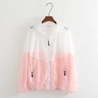 Sheer Zip Hoodie