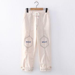 Embroidered Harem Pants As Shown In Figure - One Size